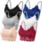 Leezepro Damen BH 6er Pack Ohne Bügel Push up Crop Top Sexy Bustier Spitze BH Set Sport BH für Alltag Yoga Fitness(Schwarz-Weiß-Grau-Haut-Rot-Blau,XL)