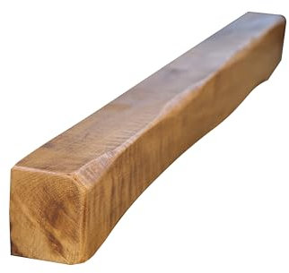 oakleys oak Solid Oak Beams for Fireplaces- Oak Floating Shelf for Home Decor- Rustic Shelves to Decorative Logs for Fireplace- Heavily Worked- Beam Size(90x7.5x10) Cm