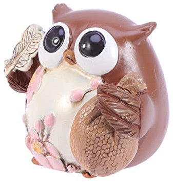BESPORTBLE Lebensechte Eule Harz-Ornament Eulenfigur Für Zuhause Ästhetische Foto-Requisite Für Glück