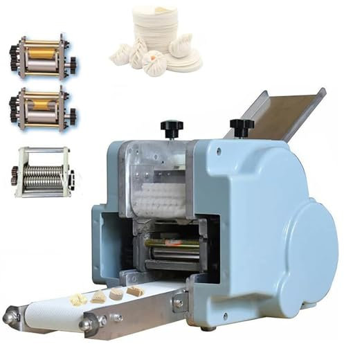 Qiang 140W Macchina Avvolgitrice per Gnocchi Automatica Macchina Fare Pasta Commerciale Strumento Lavorazione Pasta Wonton Multifunzionale con Stampi,60 Pz/Min,PastaMold
