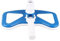 12 teste aspiranti curve per piscine con spazzola di aspirazione, blu e bianco, per pulizia manuale ponderata per piscine interrate e fuori terra, kit di accessori per la pulizia della vasca