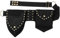 Larswon Renaissance-Tasche für Damen, Renaissance-Gürtel, Festival, Hüft- und Oberschenkeltasche, Stil 3: Schwarz, Medium, Renaissance-Tasche