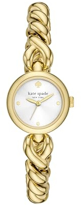 kate spade new york Women's Monroe Gold-Tone Stainless Steel Bracelet Watch