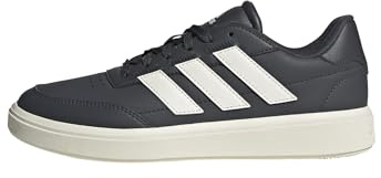 adidas Damen Courtblock Shoes, Carbon/Off White/Off White, 43 1/3 EU
