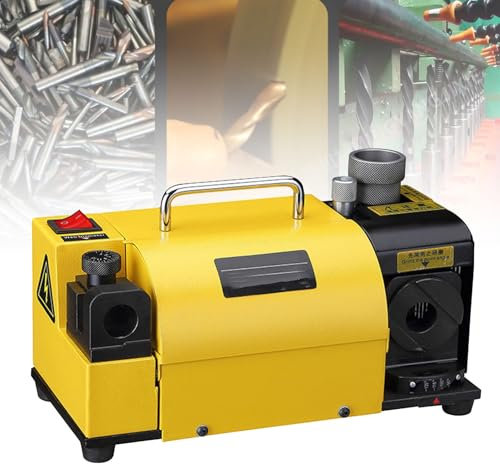 Drill Bits Sharpener 3-20mm Portable Drill Bit Grinder End Mill Re-Sharpener with 18 Collects Angle Adjustable