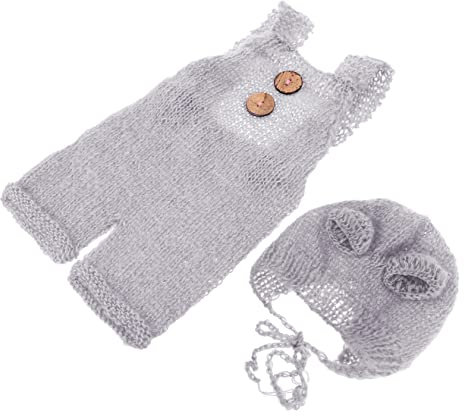 Holibanna Baby-Foto-Shooting Adorable Bär Strampler Set Neugeborenen Baby Kleidung Hut Und Strampler