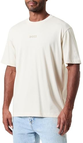 BOSS Men's T-Shirt, Open White, XXS