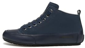 Candice Cooper Mid Tamponato Calf/Velvet Suede Navy, Oxford Plano Mujer, 38 EU