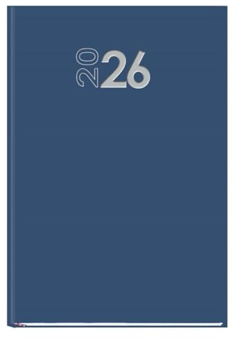 MYRGA - Agenda Anual Praxis 2026, 21 x 14,5 cm. 1 Día por Página (AZUL)