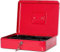 MAUL caisse monnaie en acier 30x24x8,7cm | Caisse verrouillable | Coffre cash | Insert à monnaie amovible | Caisse avec 2 clés | Idéal comme monnayeur, tirelire, tiroir caisse | Rouge