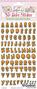 3D-Porzellan-Sticker Schriftdekor 1 SA 893192