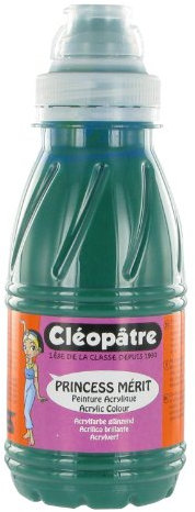 Cleopatre - PAM250-16 - Pintura acrílica Princess Merit - Frasco de 250 ml - Verde esmeralda
