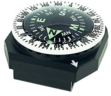 Sun Company GoCompass - Micro Orienteering Wrist Compass | Watch Band or Paracord Bracelet Compasses with Rotating Bezel