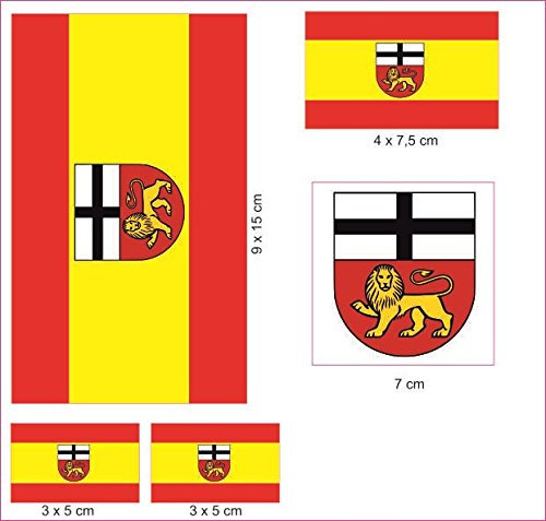 U24 Aufkleberbogen Bonn Aufkleber Set Flagge Fahne