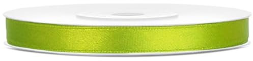 Satinband 25m x 6mm Dekoband Geschenkband (Grün)
