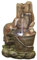 Easy Fountain Playful Otters Water Fountain, Resin, Natural, One Size