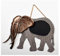 Décoration murale Elephant Avec Ardoise - Métal - L 83,13 x P 4,45 x H 57,79