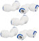 sourcing map 1/4-inch Elbow Push Fit Quick Connect 5pcs for RO Water System Drinking Fountain