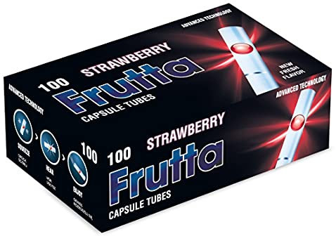 FRUTTA Click Hülsen Strawberry Filterhülsen mit Aromakapsel 10 Boxen (1000 Hülsen)
