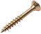 Spanplattenschrauben 4,0 x 30 mm Holz Schrauben Torx verzinkt gelb Flach Senkkopf Fräsrippen