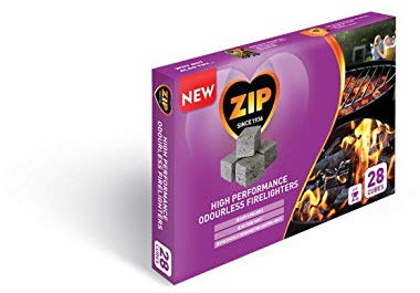 Zip High Performance Odourless Firelighters 28 Cubes & Morgans Gloves
