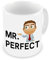 GrassVillage Mr Perfect Mug – Funny Gift for Him, Husband, Boyfriend, Dad or Colleague – Sarcastic Coffee Cup for Birthday, Valentine’s, Christmas – 11oz White Ceramic Mug