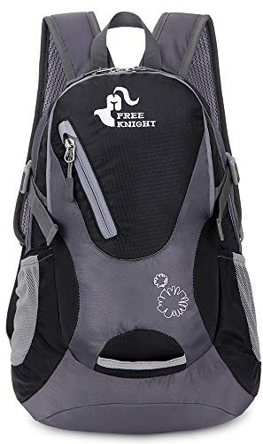 free knight Kleiner Tagesrucksack 20L Radfahren Wanderrucksack Wasserdichter Reiserucksack Leichtgewicht (schwarz)