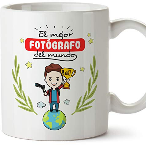 MUGFFINS Taza Fotógrafo (Mejor del Mundo) - Regalos Originales y Divertidos de Fotografía