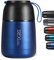 720°DGREE Thermobehälter Essen 530ml “wunderJar” - Auslaufsicher, BPA-Frei - Edelstahl Isolierbehälter, Thermo Lunchbox - Unterwegs Babybrei, Warme, Kalte Speisen, Suppe - Müsli to Go - Blau