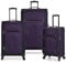 U.S. Traveler Aviron Bay Valise Extensible Souple avec roulettes pivotantes, Violet, Carry-on 22-inch