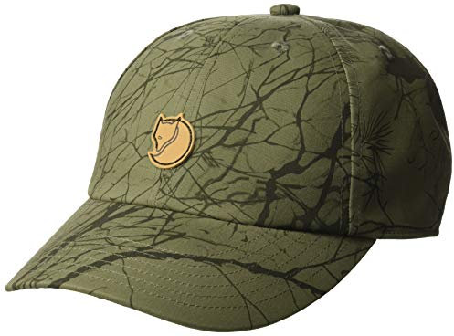 Fjällräven Unisex Lappland Camo Cap Hat, Green Camo, S/M