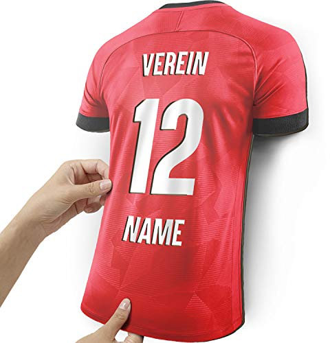 Elbeffekt Trikotlampe für Albanien Fans aus Holz - personalisierbares Geschenk - schenke Dein individuellen Albanien Fanartikel aus Echtholz