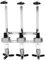 Shoze 3 Bottle Optics for Spirits Wall Mounted Wine Rack Optic Dispenser 4 x 30ml Aluminum Alloy Wine Upside Down Drink Dispenserfor Home Bar Restaurant