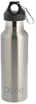 ORYX Botella Termica/Termo Acero Inoxidable Antigotas 500 ml. Cierre 100% Hermetico, Con mosqueton.