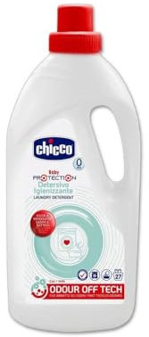 Artsana Chicco Baby Protection Waschmittel Desinfektionsmittel für Baby- und Familienkleidung, beseitigt Gerüche, 0+ Monate - 1,5 l