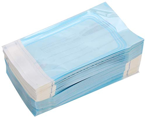 Sterilization Bag, 200Pcs/Box Gear Self Sealing Sterilization Self Sealing Sterilization Sealing Sterilization Pouch For Sterilisation Pouches For Cleaning Tools(83 * 160Mm)