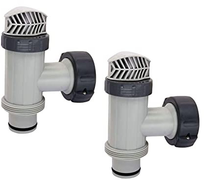 LicBund 25010 Raccord de tuyau de valve à piston avec joint torique de rechange pour installation de piscine hors sol et pompe de filtre à sable de piscine 25080RP 10747 (2 valves 25010)