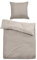 TOM TAILOR 0069940 Bettwäsche Garnitur mit Kopfkissenbezug Baumwoll Satin - FINE STRIPES 1x 135x200 cm + 1x 80x80 cm, sand