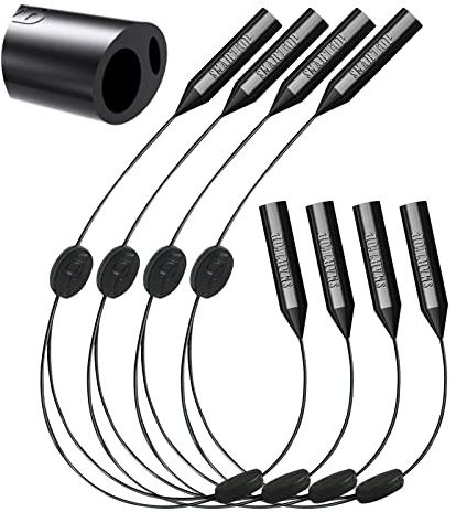 SMARTTOP Glasses Strap, upgraded two holes adjustable Glasses holder-No Tail Eyeglasses string strap-Sunglass holder -4 pack
