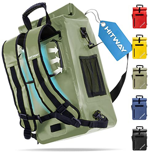 HITWAY Borsa da bicicletta impermeabile, grande capacità, per sedile posteriore