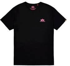 Alpha Industries Basic T Small Logo 693-black/magenta Talla XL