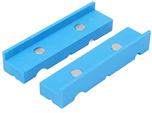 5,5-Zoll-Schraubstock, Magnetischer Schraubstock, Backenschutz, Schlitzpolster-Set Zum Klemmen von Universalbacken, Rutschfeste Unterlage Für Holzbearbeitung, Schmuckherstellung, Sanitär