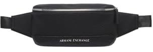 Armani Exchange Men's Pebble Waist Bag Waistbag, Black