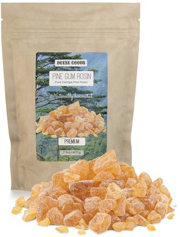 Hochwertiges Kolophonium aus natürlichem Kieferngummi für Stoffverpackungen (0,9 kg) – ideal für Musiker, Sportler, Tänzer und DIY-Projekte – hervorragende Griffigkeit und Leistung – hergestellt in