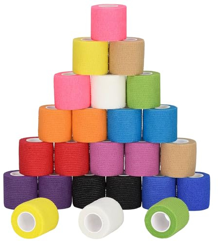 24Pcs Self Adherent Cohesive Bandage Wrap Self Adhesive Bandage Wrap 2 inch