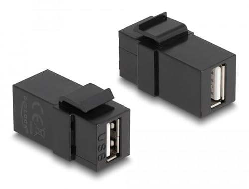 DeLOCK Mã³Dulo Keystone USB 2.0 A Weiblich > USB 2.0 A Schwarz Marke