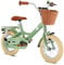 PUKY YOUKE Classic 12 | Kinderfahrrad ab 3 Jahre | Kinderfahrrad 12 Zoll | Ab 3 Jahren | Retro Fahrrad für Kinder mit Korb & Rücktrittbremse | Höhenverstellbar | Made in Germany | Retro Green
