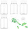 WLLHYF 4Pcs Clear Pill Bottle, 150ml Empty Plastic Medicine Bottle with Caps for Liquid, Solid, Powder, Chemical Containers