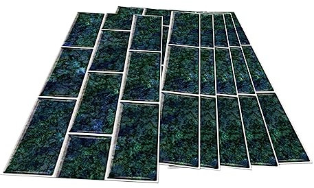 MAGICLULU 6stücke Öl Und Wasserfeste Küchenwand Aufkleber Vintage Fliesen Aufkleber Für Waschbecken Und Kochfeld Und Pet Material Leicht Zu Reinigen Praktischer Schutz Für Ihre