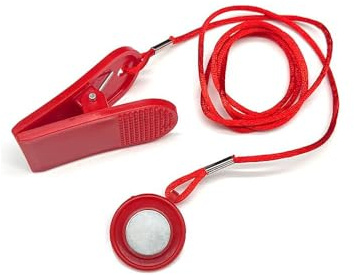 Laufband Sicherheitsschlüssel,Universal Laufband Magnet Sicherheitsschloss Magnetischer Sicherheitsschalter für Laufbänder Not-Stop-Zubehör Safety Key Treadmill für die meisten Laufbänder Rot 1,8 cm